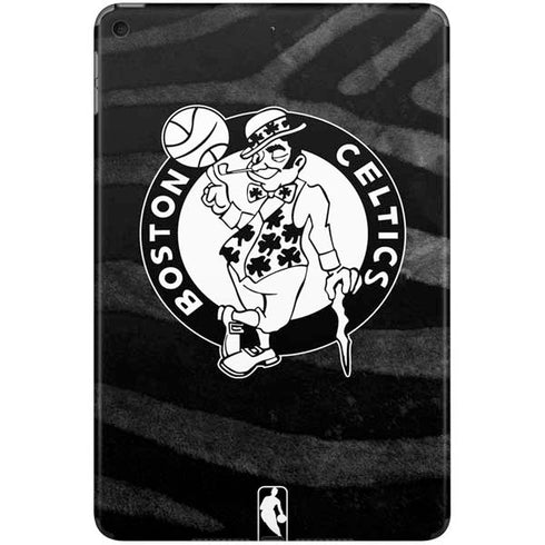 NBA Boston Celtics Black Animal Print iPad Skins