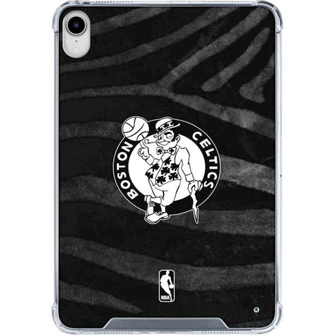 NBA Boston Celtics Black Animal Print iPad 11th Gen (2025) Clear Case
