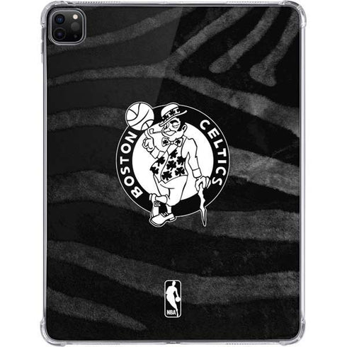 NBA Boston Celtics Black Animal Print iPad Pro 11in (2024) Clear Case