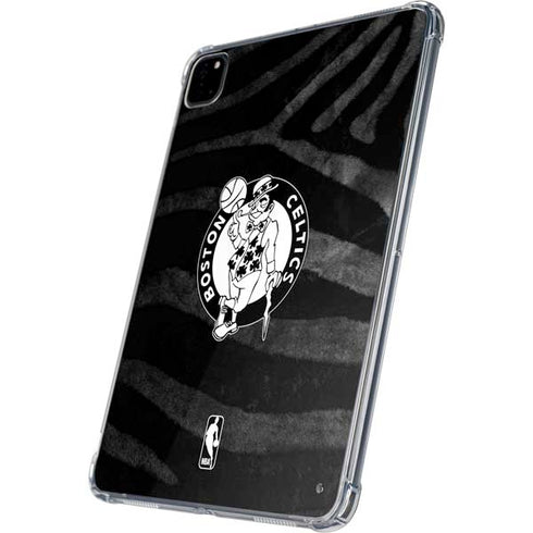 NBA Boston Celtics Black Animal Print iPad Pro 11in (2024) Clear Case