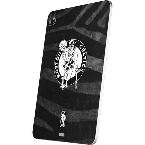 NBA Boston Celtics Black Animal Print iPad Pro 13in M4 (2024) Skin