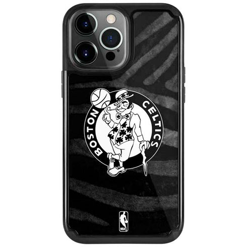 NBA Boston Celtics Black Animal Print iPhone Cases
