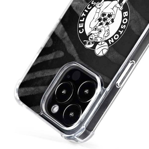 NBA Boston Celtics Black Animal Print iPhone 16 Pro MagSafe Case