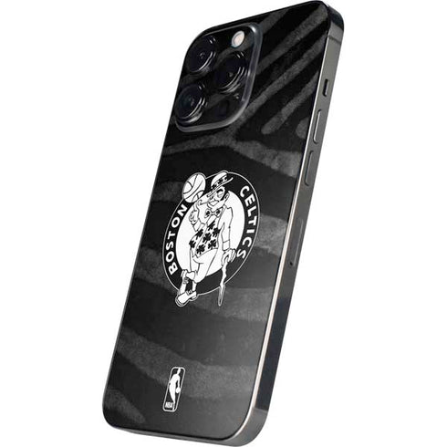 NBA Boston Celtics Black Animal Print iPhone 16 Pro Max Skin