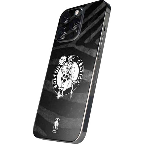NBA Boston Celtics Black Animal Print iPhone 16 Pro Skin