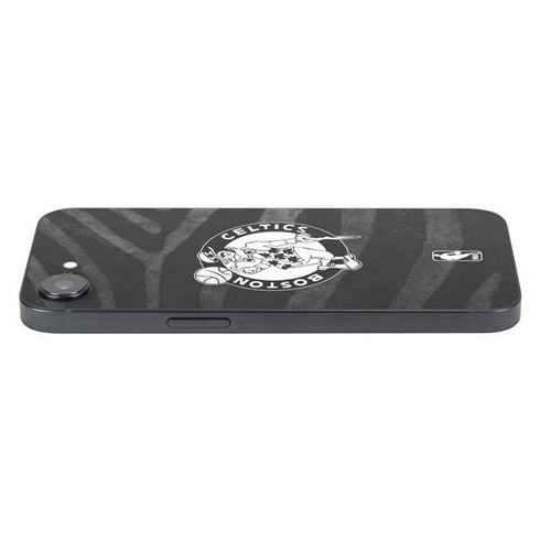 NBA Boston Celtics Black Animal Print iPhone 16e Skin