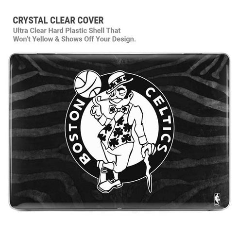 NBA Boston Celtics Black Animal Print MacBook Pro 14in (2021-24) Case plus Skin