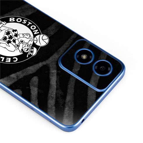 NBA Boston Celtics Black Animal Print Moto G Play 4G (2024) Skin