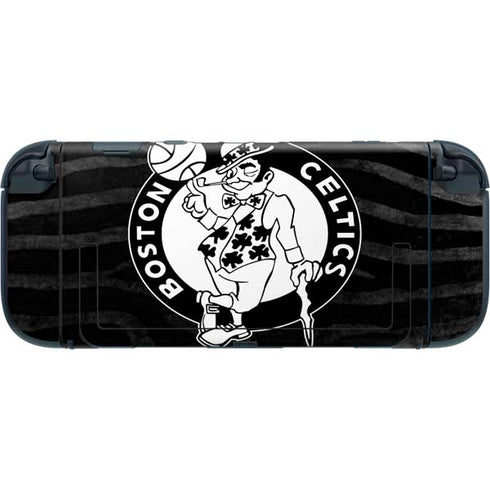 NBA Boston Celtics Black Animal Print Nintendo Switch 2 (2025) with Joy-Con Skin