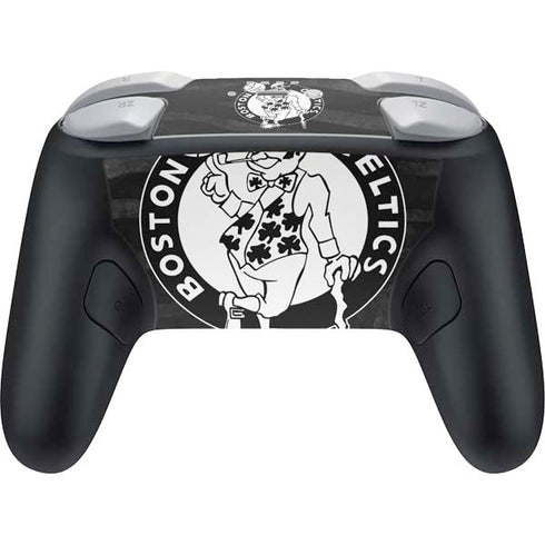 NBA Boston Celtics Black Animal Print Nintendo Switch 2 (2025) Pro Controller Skin