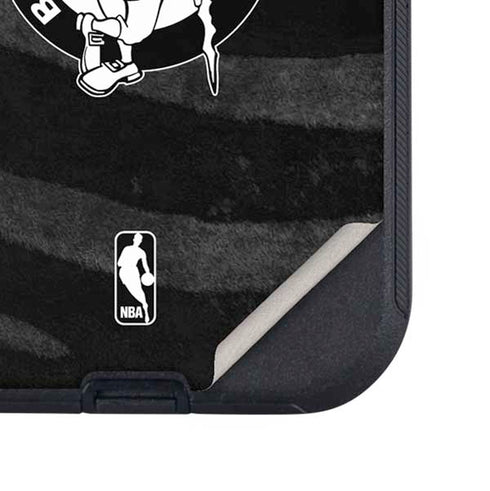 NBA Boston Celtics Black Animal Print Otterbox Defender iPhone Skin