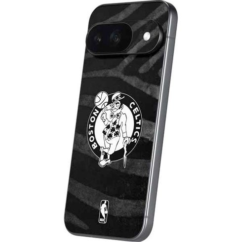 NBA Boston Celtics Black Animal Print Google Pixel 9 Skin