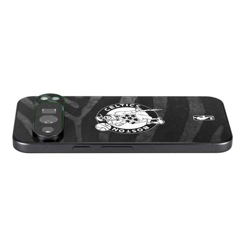 NBA Boston Celtics Black Animal Print Pixel 9 Pro XL Skin