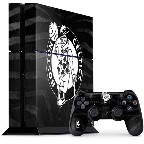 NBA Boston Celtics Black Animal Print PlayStation PS4 Skins