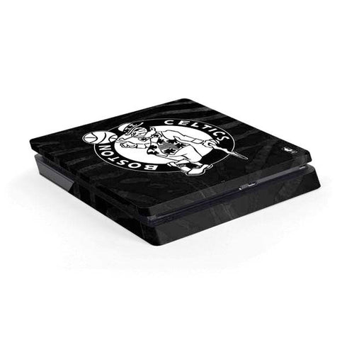 NBA Boston Celtics Black Animal Print PS4 Slim Skin