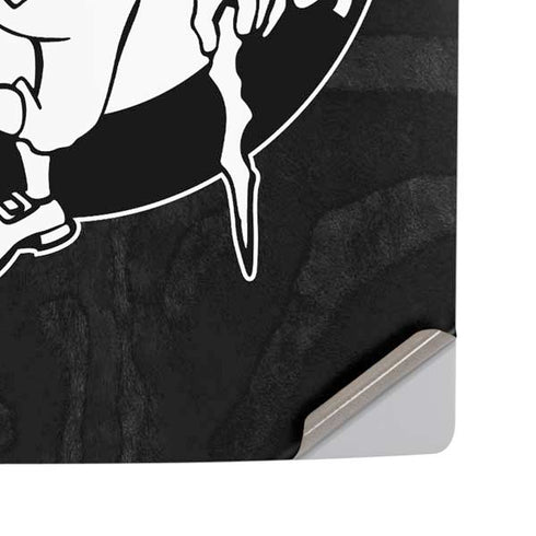 NBA Boston Celtics Black Animal Print PS5 Pro Disk Console Skin
