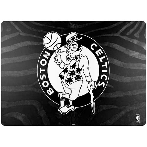 NBA Boston Celtics Black Animal Print Surface Laptop 7 15in Skin