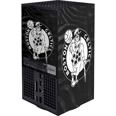 NBA Boston Celtics Black Animal Print Xbox Series X Bundle Skin