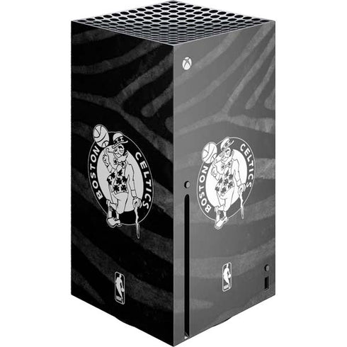 NBA Boston Celtics Black Animal Print Xbox Series X Skins