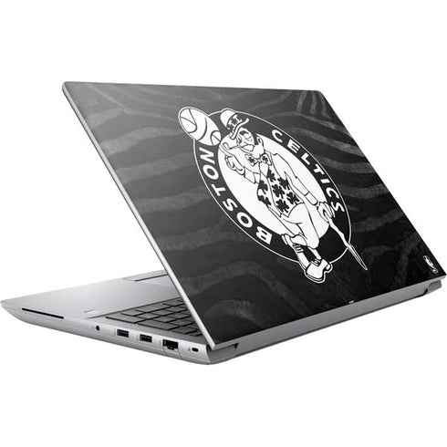 NBA Boston Celtics Black Animal Print HP ZBook Fury 16 G10 Skin