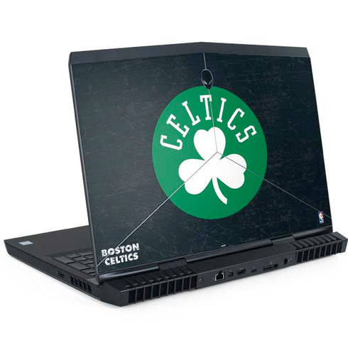 NBA Boston Celtics Black Secondary Logo Dell Alienware Skin