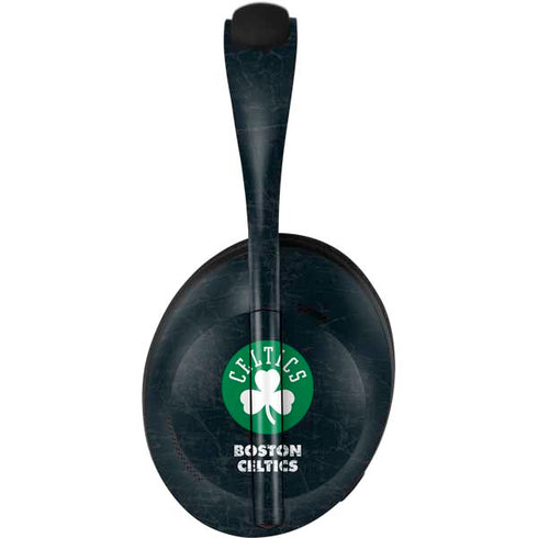 NBA Boston Celtics Black Secondary Logo Bose Noise Cancelling Headphones 700 Skin