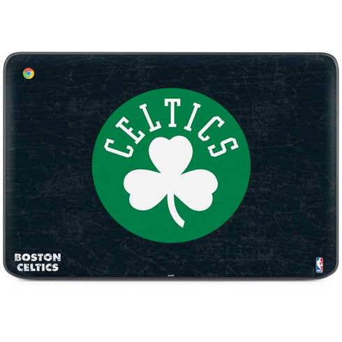 NBA Boston Celtics Black Secondary Logo HP Chromebook Skin