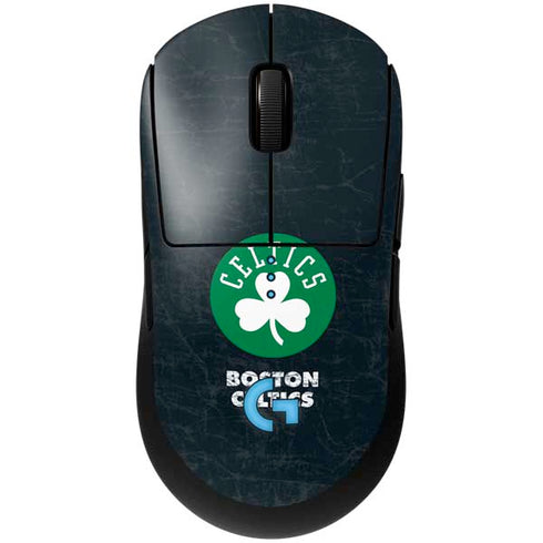 NBA Boston Celtics Black Secondary Logo G Pro Wireless Gaming Mouse Skin