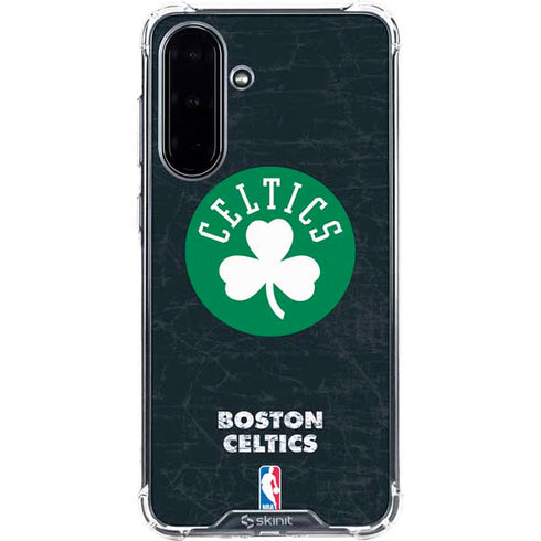 NBA Boston Celtics Black Secondary Logo Galaxy A36 5G Clear Case