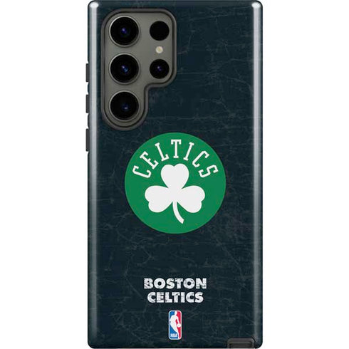 NBA Boston Celtics Black Secondary Logo Galaxy S23 Ultra Pro Case