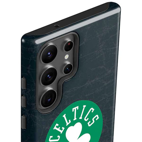 NBA Boston Celtics Black Secondary Logo Galaxy S23 Ultra Pro Case