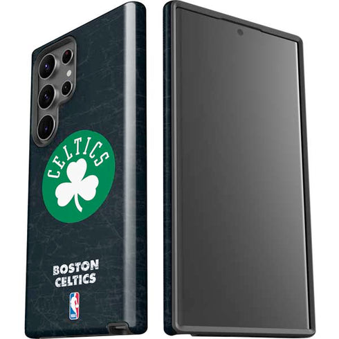 NBA Boston Celtics Black Secondary Logo Galaxy S23 Ultra Pro Case