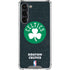 NBA Boston Celtics Black Secondary Logo Galaxy S24 FE Clear Case
