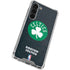NBA Boston Celtics Black Secondary Logo Galaxy S24 FE Clear Case