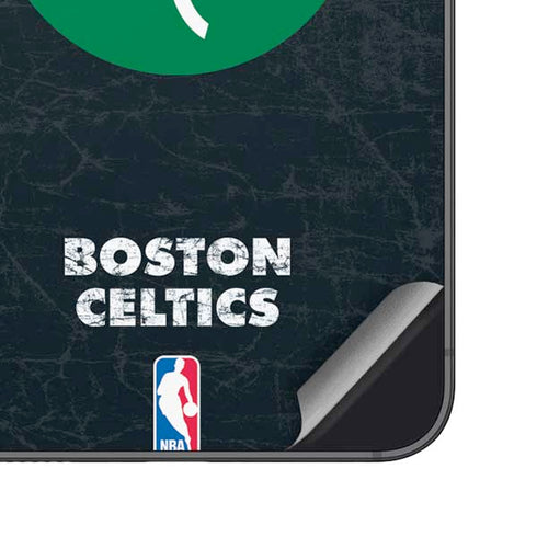 NBA Boston Celtics Black Secondary Logo Galaxy S24 Skin