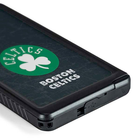 NBA Boston Celtics Black Secondary Logo Galaxy S24 Ultra Waterproof Case