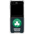 NBA Boston Celtics Black Secondary Logo Galaxy Z Flip6 Clear Case