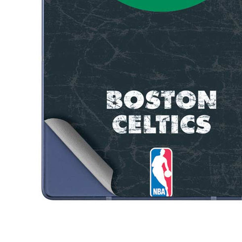 NBA Boston Celtics Black Secondary Logo Galaxy Z Fold6 Skin