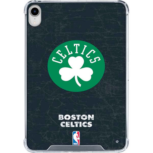 NBA Boston Celtics Black Secondary Logo iPad 11th Gen (2025) Clear Case