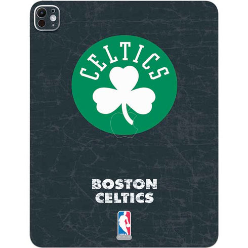 NBA Boston Celtics Black Secondary Logo iPad Pro 13in M4 (2024) Skin