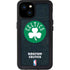 NBA Boston Celtics Black Secondary Logo iPhone 15 Plus Waterproof Case