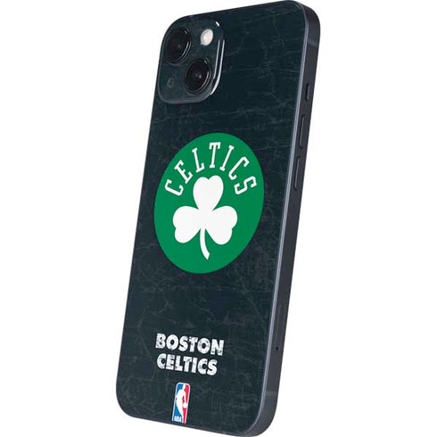 NBA Boston Celtics Black Secondary Logo iPhone 15 Skin