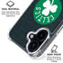NBA Boston Celtics Black Secondary Logo iPhone 16 Clear Case