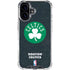 NBA Boston Celtics Black Secondary Logo iPhone 16 Plus Clear Case