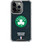 NBA Boston Celtics Black Secondary Logo iPhone 16 Pro Clear Case