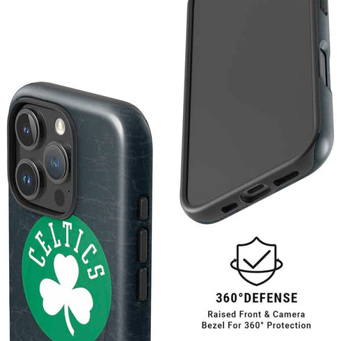 NBA Boston Celtics Black Secondary Logo iPhone 16 Pro Magsafe Impact Case