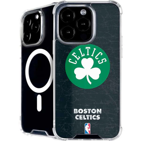 NBA Boston Celtics Black Secondary Logo iPhone 16 Pro Max MagSafe Case