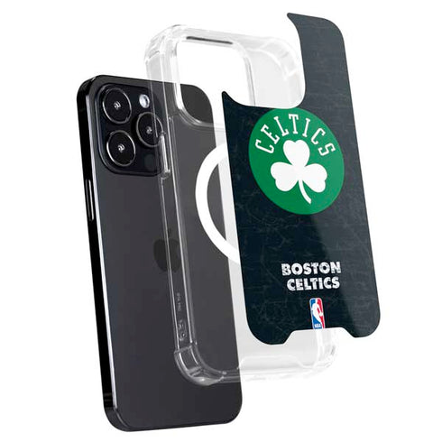 NBA Boston Celtics Black Secondary Logo iPhone 16 Pro Max MagSafe Case