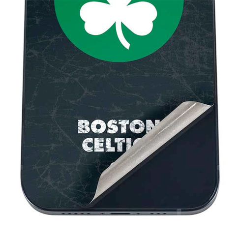 NBA Boston Celtics Black Secondary Logo iPhone 16 Skin