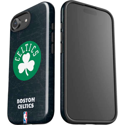 NBA Boston Celtics Black Secondary Logo iPhone 16e Impact Case